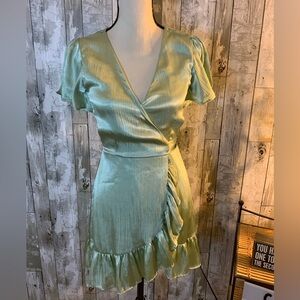 Miami Shimmering Mint Midi Dress